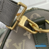 LV Keepall Bandoulière 45 (Khaki Green Monogram Eclipse Coated Canvas)