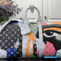 LV Keepall Bandoulière 45 (Multicolor Monogram Coated Canvas)