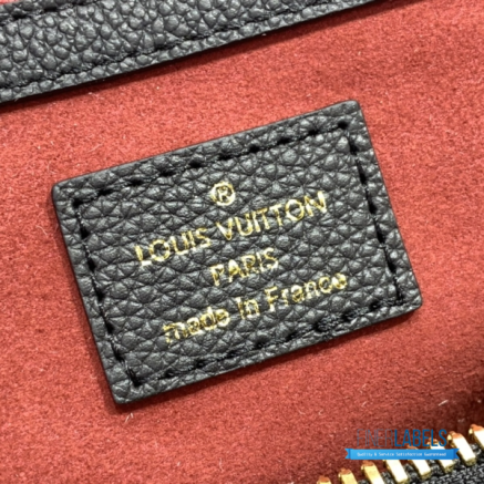 LV Keepall Bandoulière 45 (Black/Beige Monogram Empreinte Leather)