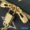 LV Keepall Bandoulière 45 (Black/Beige Monogram Empreinte Leather)