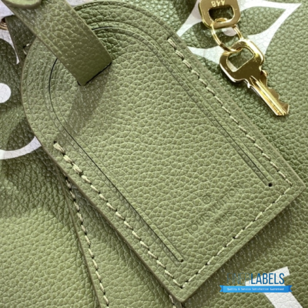 LV Keepall Bandoulière 45 (Khaki Green Monogram Giant Coated Canvas)