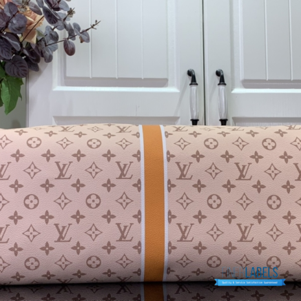LV Keepall Bandoulière 45 (Beige Ocher Monopaname Coated Canvas)