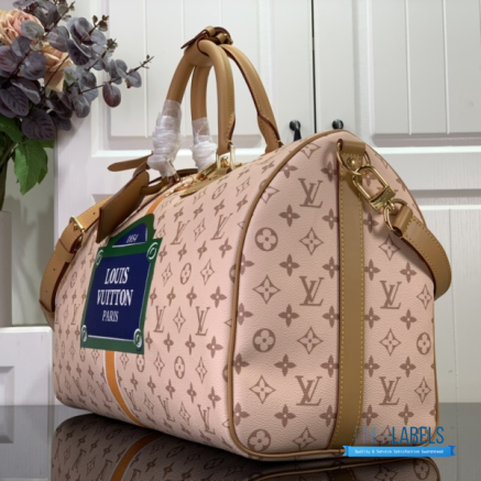 LV Keepall Bandoulière 45 (Beige Ocher Monopaname Coated Canvas)