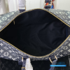LV Keepall Bandoulière 45 (Ink Blue/White Monogram Shadow Leather)