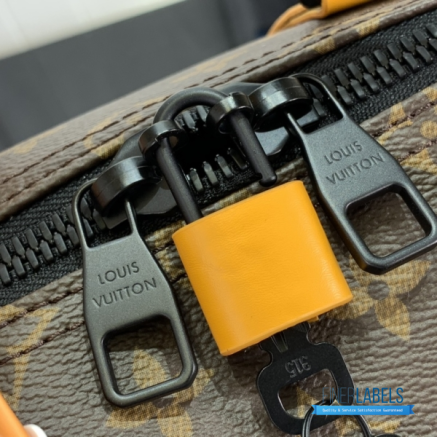 LV Keepall Bandoulière 45 (Safran Yellow Monogram Macassar Coated Canvas)