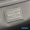 LV Keepall Bandoulière 45 (Black Nylon and Leather)