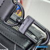 LV Keepall Bandoulière 45 (Black Nylon and Leather)