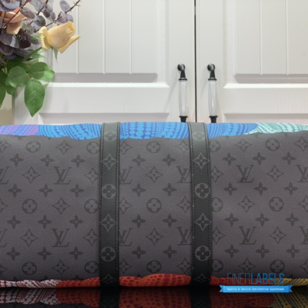 LV Keepall Bandoulière 45 (Multicolor Monogram Eclipse Coated Canvas)