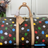 LV Keepall Bandoulière 45 (Brown Monogram Multicolor Coated Canvas)