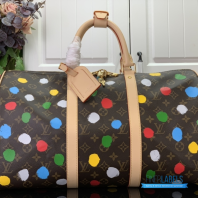 LV Keepall Bandoulière 45 (Brown Monogram Multicolor Coated Canvas)