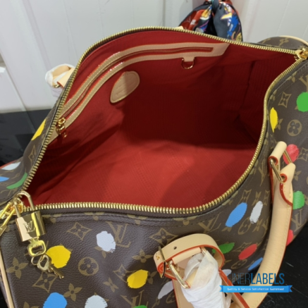 LV Keepall Bandoulière 45 (Brown Monogram Multicolor Coated Canvas)