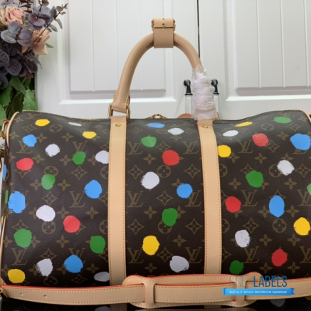 LV Keepall Bandoulière 45 (Brown Monogram Multicolor Coated Canvas)