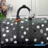 LV Keepall Bandoulière 45 (Monogram Eclipse Painted Dots (Black/Silver) Coated Canvas)