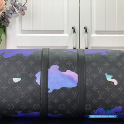 LV Keepall Bandoulière 45 (Sunrise Monogram Eclipse Coated Canvas)