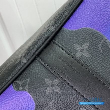 LV Keepall Bandoulière 45 (Sunrise Monogram Eclipse Coated Canvas)