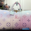 LV Keepall Bandoulière 50 (Sunrise Pastel Monogram Coated Canvas)
