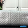 LV Keepall Bandoulière 50 (Silver Damier Glitter Leather)