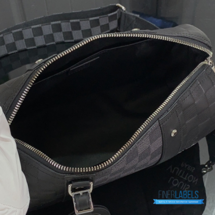 LV City Keepall 27 (Black Damier Infini Leather & Damier Graphite Canvas)