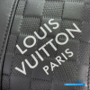 LV City Keepall 27 (Black Damier Infini Leather & Damier Graphite Canvas)