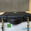 Chanel 26A Slim Vanity Case with Chain Small - Lunch Box (Black Grained Calfskin)