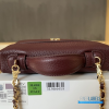 Chanel 26A Slim Vanity Case with Chain Small - Lunch Box (Maroon Grained Calfskin)