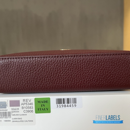 Chanel 26A Slim Vanity Case with Chain Small - Lunch Box (Maroon Grained Calfskin)