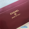 Chanel 26A Slim Vanity Case with Chain Small - Lunch Box (Maroon Grained Calfskin)