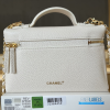 Chanel 26A Slim Vanity Case with Chain Small - Lunch Box (White Grained Calfskin)