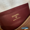 Chanel 26A Slim Vanity Case with Chain Small - Lunch Box (Brown Grained Calfskin)