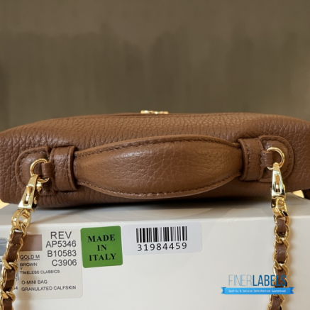 Chanel 26A Slim Vanity Case with Chain Small - Lunch Box (Brown Grained Calfskin)