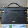 Chanel 26A Slim Vanity Case with Chain Medium- Lunch Box (Black Granulated Calfskin)