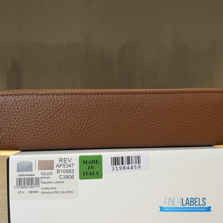 Chanel 26A Slim Vanity Case with Chain Medium- Lunch Box (Brown Granulated Calfskin)
