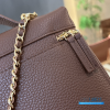 Chanel 26A Slim Vanity Case with Chain Medium- Lunch Box (Brown Granulated Calfskin)