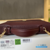 Chanel 26A Slim Vanity Case with Chain Medium- Lunch Box (Maroon Granulated Calfskin)