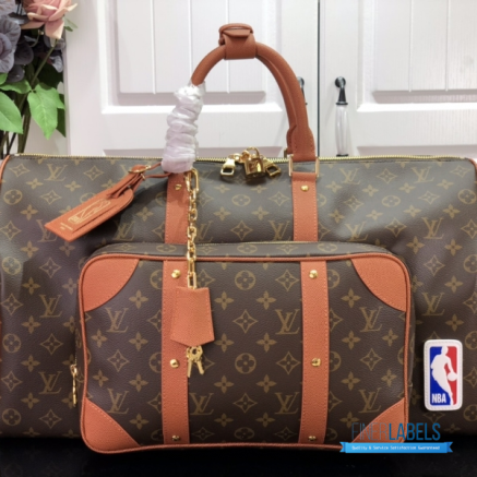 LV x NBA Trio Pocket Keepall 50 (Brown Monogram Coated Canvas)