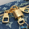 LV x Nigo Keepall Bandoulière 50 (Blue Monogram Denim and Navy Blue Taurillon Leather)