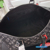 LV x Nigo Keepall Bandoulière 50 (Black Monogram Denim and Taurillon Leather)