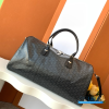 Goyard Boston 50 Travel Bag Black Tan