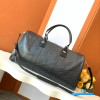 Goyard Boston 50 Travel Bag Black Tan
