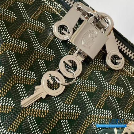 Goyard Boston 50 Travel Bag Forest Green