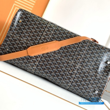 Goyard Boston 50 Classic Brown Travel Bag