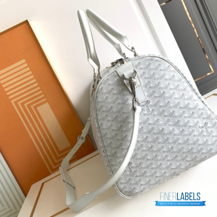 Goyard Boston 50 Travel Bag Crisp White