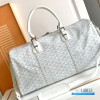 Goyard Boston 50 Travel Bag Crisp White