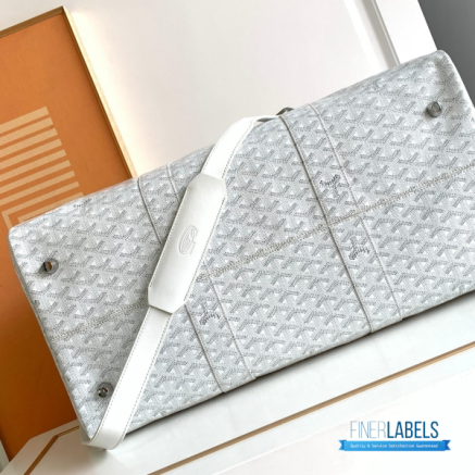 Goyard Boston 50 Travel Bag Crisp White