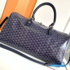 Goyard Boston 50 Travel Bag Navy