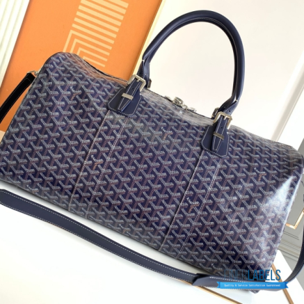 Goyard Boston 50 Travel Bag Navy
