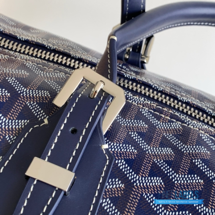 Goyard Boston 50 Travel Bag Navy