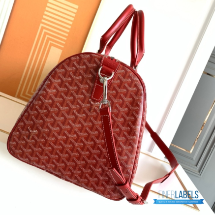Goyard Boston 50 Travel Bag Crimson Red