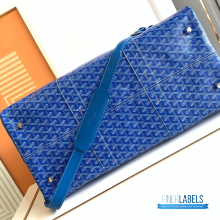 Goyard Boston 50 Travel Bag Royal Blue