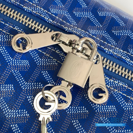 Goyard Boston 50 Travel Bag Royal Blue